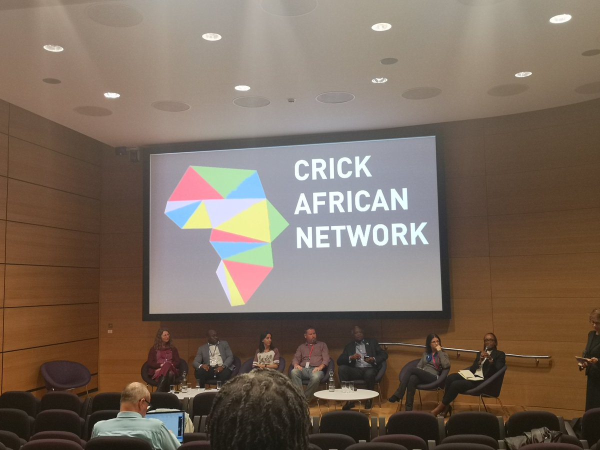 IreneTumwine's tweet photo. Excellent day so far at #crickafricannetwork symposium. Expert panel currently discusing lessons learnt from research initiatives in lower income countries @CrickAfricanNet @EvelynGitau @aphrc @WACCBIP_UG @gordon_awandare @neuroluci @UVRIug @AfrResExFund @TReNDinAfrica https://t.co/s7fwPk3cFK