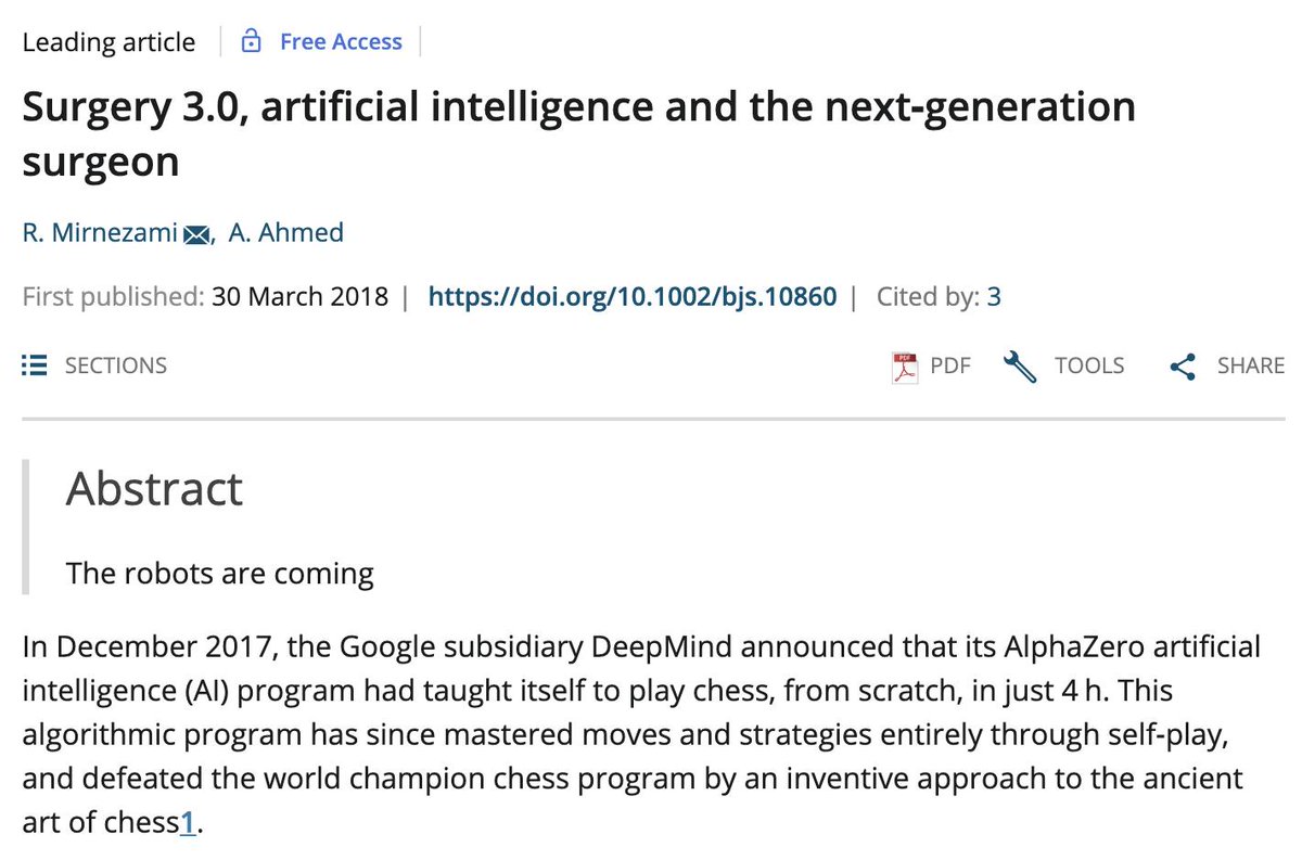 juliomayol's tweet photo. Surgeons and #AI: Leaders or followers?
#some4surgery
#some4AI
#some4robotics
@BJSurgery https://t.co/lCSGjb35O9 https://t.co/S0vimO2eny