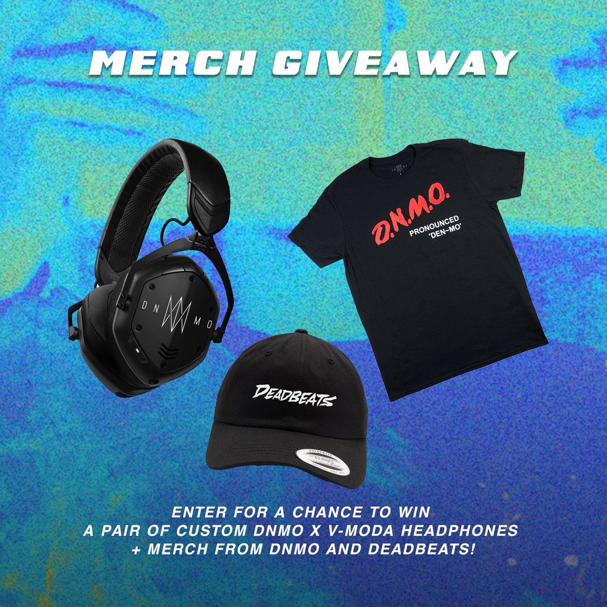 Giving away a pair of custom DNMO x <a href="/VMODA/">V-MODA</a> wireless headphones, <a href="/deadbeats/">Deadbeats ☠️</a> merch pack + an unreleased DNMO Dare shirt 🔥🔥 

to enter follow <a href="/iamdnmo/">DNMO</a>, rt this tweet and presave my upcoming EP ‘Definition Forbidden’ deadbeats.presave.io/t/dnmoxvmoda