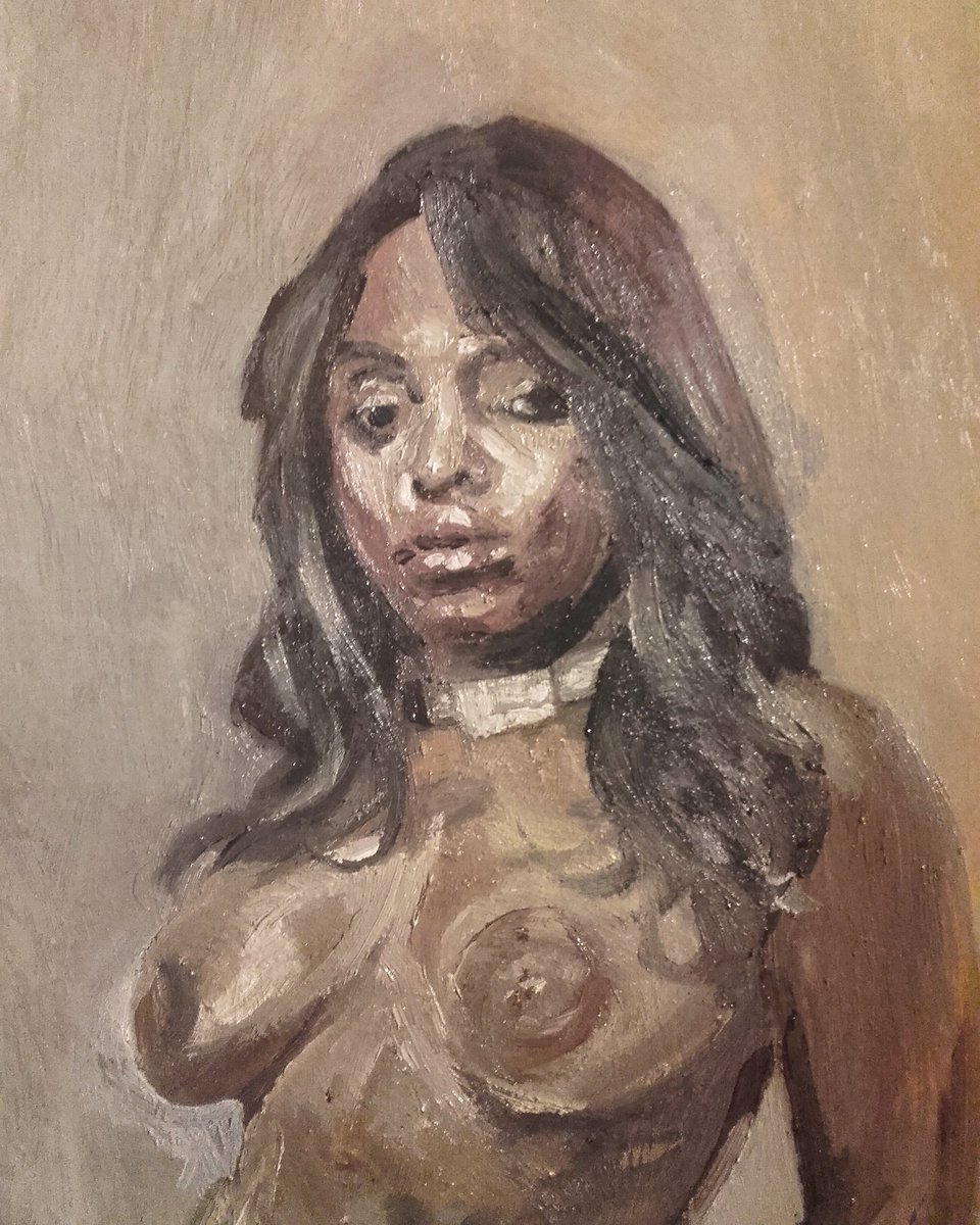 New painting study in progress.  'She's A Rainbow' - painting an African woman. #painting #African #woman #art