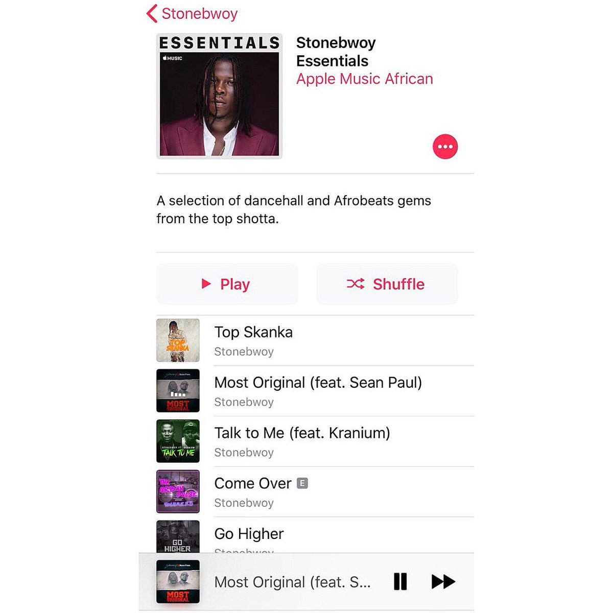 BurnitonMSG's tweet photo. Do you think you have the best playlist of @stonebwoyb ’s songs? Check out the reccomended tracks by @AppleMusic ! #AppleMusicEssentials💥🔥
https://t.co/7UFTm4chGg https://t.co/yLVt97PVQU