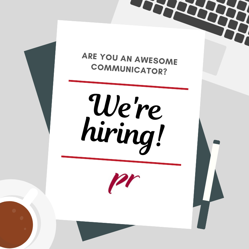 theprdept's tweet photo. Are you passionate about food and fashion? We’re looking for an incredible human to join our team! We’re looking for a Media Relations Consultant with at least 2 to 3 years of experience. If that’s you, please email your resume and a brief cover letter to debora@prdepartment.ca! https://t.co/BQXV3FuSsw