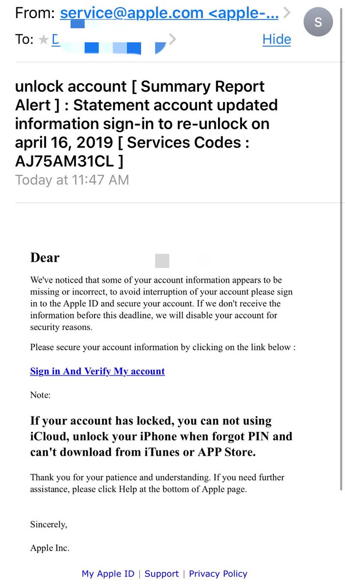 dijadi's tweet photo. These are getting better, but they’re still far from real. Don’t be fooled by scammers. cc: @Apple https://t.co/sBG9SpYyAb