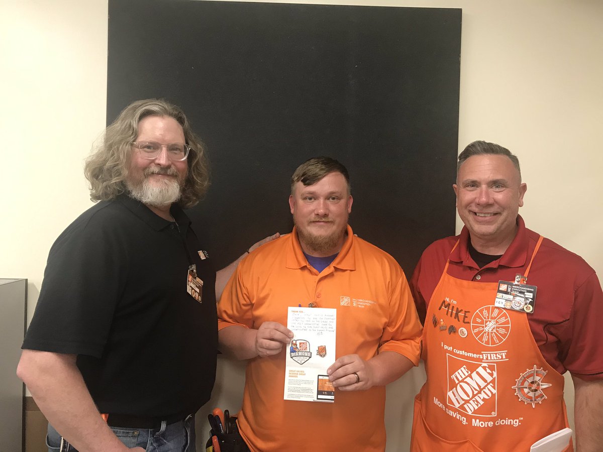 Big day at 770! @Zakk19871 received Diamond Milestone award. Congratulations Zack and thank you for living the Home Depot values! <a href="/deborah_rambo/">🦋Debbie Rambo🦋</a> <a href="/misshd03/">Megan A. Coleman</a> <a href="/AngelaWires/">Angela Wires</a> @BevJackowski