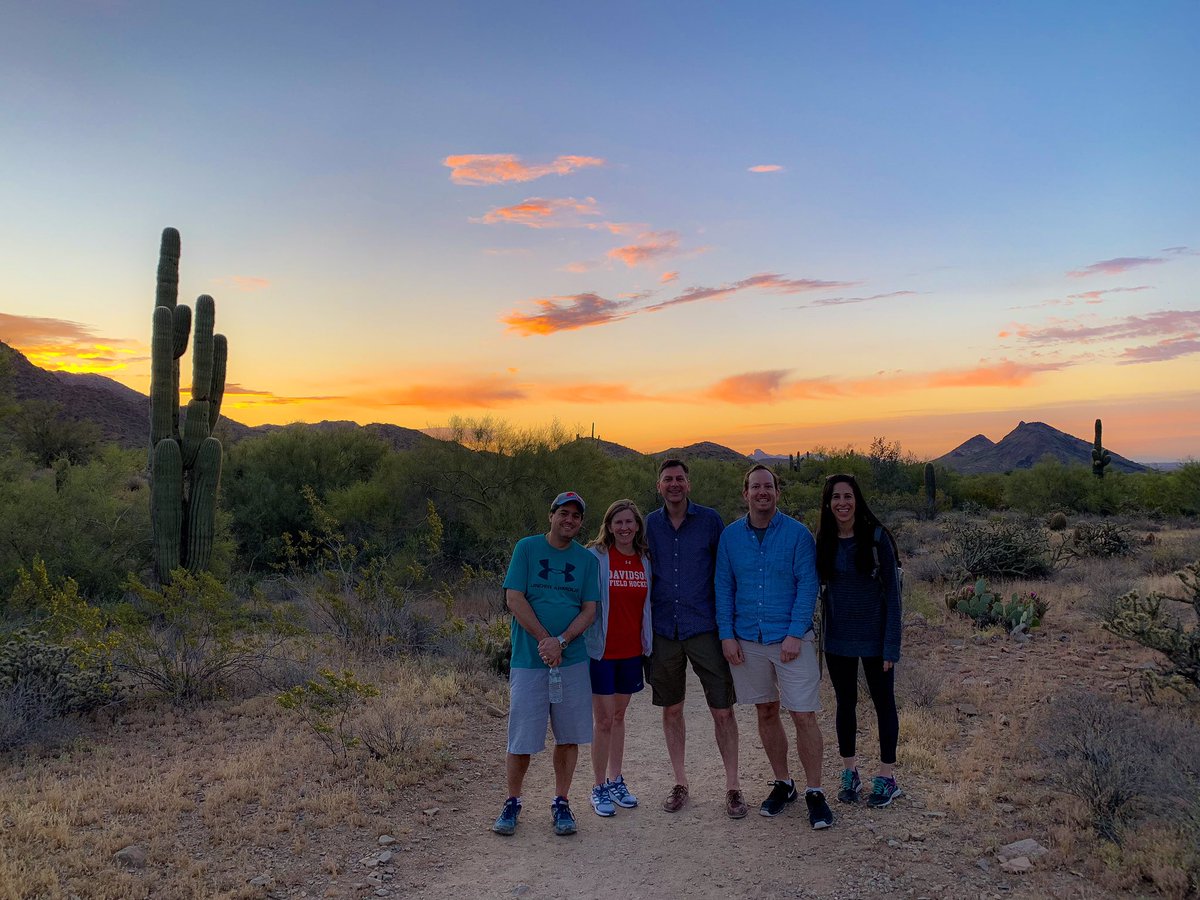 jonlhussey's tweet photo. Two days with some amazing #highered colleagues from around the world. And two sunrise hikes in beautiful #scottsdale. Thank you @CASEAdvance for bringing us together. https://t.co/Rn2gONKu7t