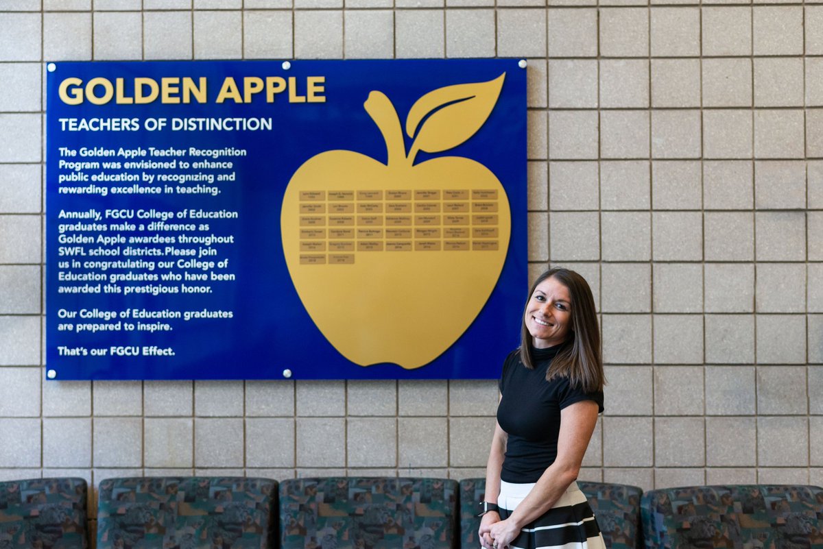 fgcu_coe's tweet photo. Last night was the Eagles Educate Spring 2019 Banquet! Seniors received their graduation stoles and shared some of their experiences with underclassmen. Golden Apple winner and @fgcu_coe Alumna Kristina Gale also gave a presentation and held a Q and A. 
#fgcu #fgcucoe https://t.co/NsKFB9EHH6
