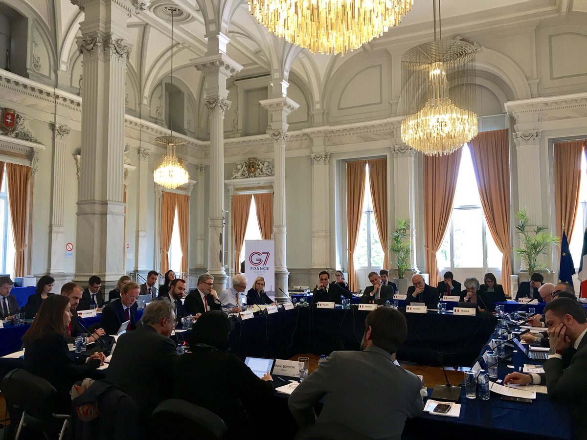 Flgiraud's tweet photo. In Lille for the @G7 Sherpa meeting preparing B7, L7 and G7 Summits. Challenging at a time when the #liberal order can no longer be taken for granted. Decisive in a world where #multilateralism is waning while global risks are looming (climate, cyber, security, health...) #G7 https://t.co/Q485et3tqD