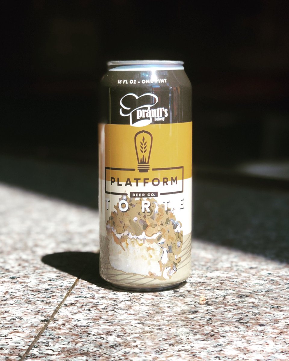 TheBeerHivePGH's tweet photo. Have your dessert and drink it too! Platform Prantlโs Torte now available! Enjoy this delicious blonde ale flavored with @prantlsbakery almonds and vanilla. Getcha self one of these bad boys today! @platformbeerco @beersince1933
.
.
.
#craftbeer #platformbrewing #thebeerhivepgh https://t.co/KnpRwuA7XT