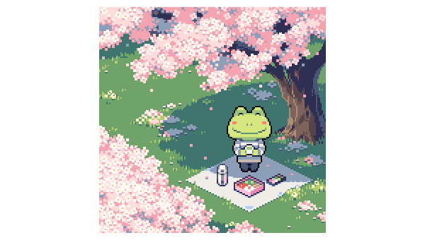 cherry blossoms tree outdoors picnic grass hanami food  illustration images