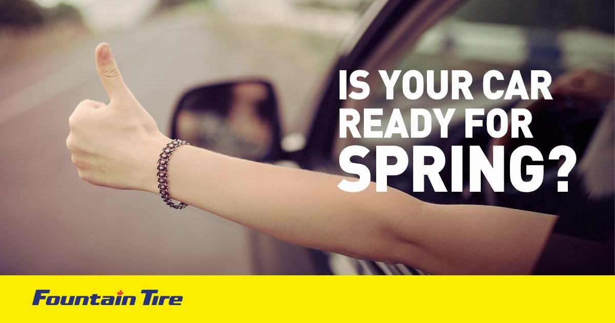 FountainTire's tweet photo. Are you making sure your car is ready for Spring? Read this article for tips on proper springtime car care. https://t.co/6K8Zyc4ewe #springcarcare #safedriving https://t.co/0LbwGwZ7Cc