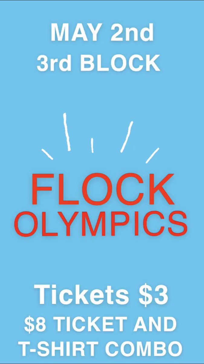 FLOCK OLYMPICS is just around the corner! The event will celebrate our students with special needs! There will be a DJ, games, and an awards ceremony! Click the picture for more info, tickets go on sale Monday‼️

<a href="/ngcauldwell/">Natalie Cauldwell</a> <a href="/ghsfalconflock/">The Flock ™</a>