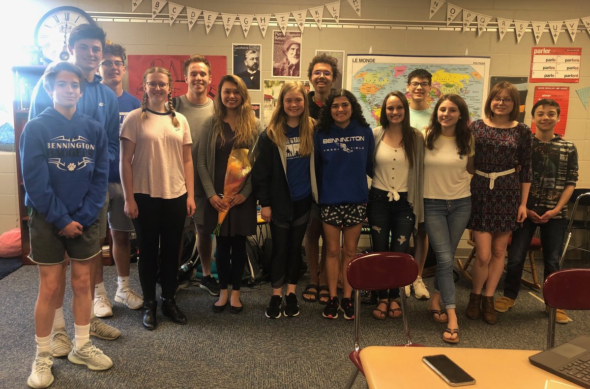 BPSF92's tweet image. [OF THE YEAR AWARDS] Amy Nguyen was surprised this morning by her AP French students to learn she was named the 2019 New Educator of the Year!

This is Nguyen's second year as a French teacher at Bennington High School where she also leads various extra curricular activities.
