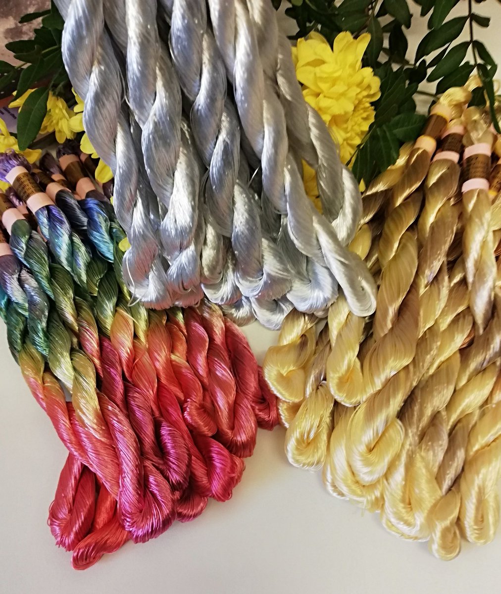 jackoscraftyco1's tweet photo. We have a wide range of silky hand dyed threads, https://t.co/fwIPmEmr1K All our threads are manufactured in the UK. #silkythreads #crossstitch #Embroidery #Stitcher #stitch #Hackney #uk #London https://t.co/Egg5QQxs3Q