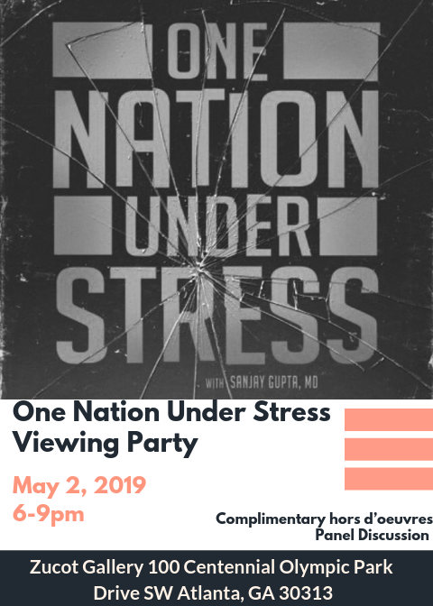 DrCharlesMoore's tweet photo. Unable to catch #OneNationUnderStress last month featuring myself and @DrSanjayGupta -- or just want to see it again?
Join me and a panel of specialists at our public screening May 2 at 6PM @ZuCotGallery.
I can't wait to see you all there! #ATLEvents
https://t.co/QBCDu95LRL https://t.co/OEK9erydsR