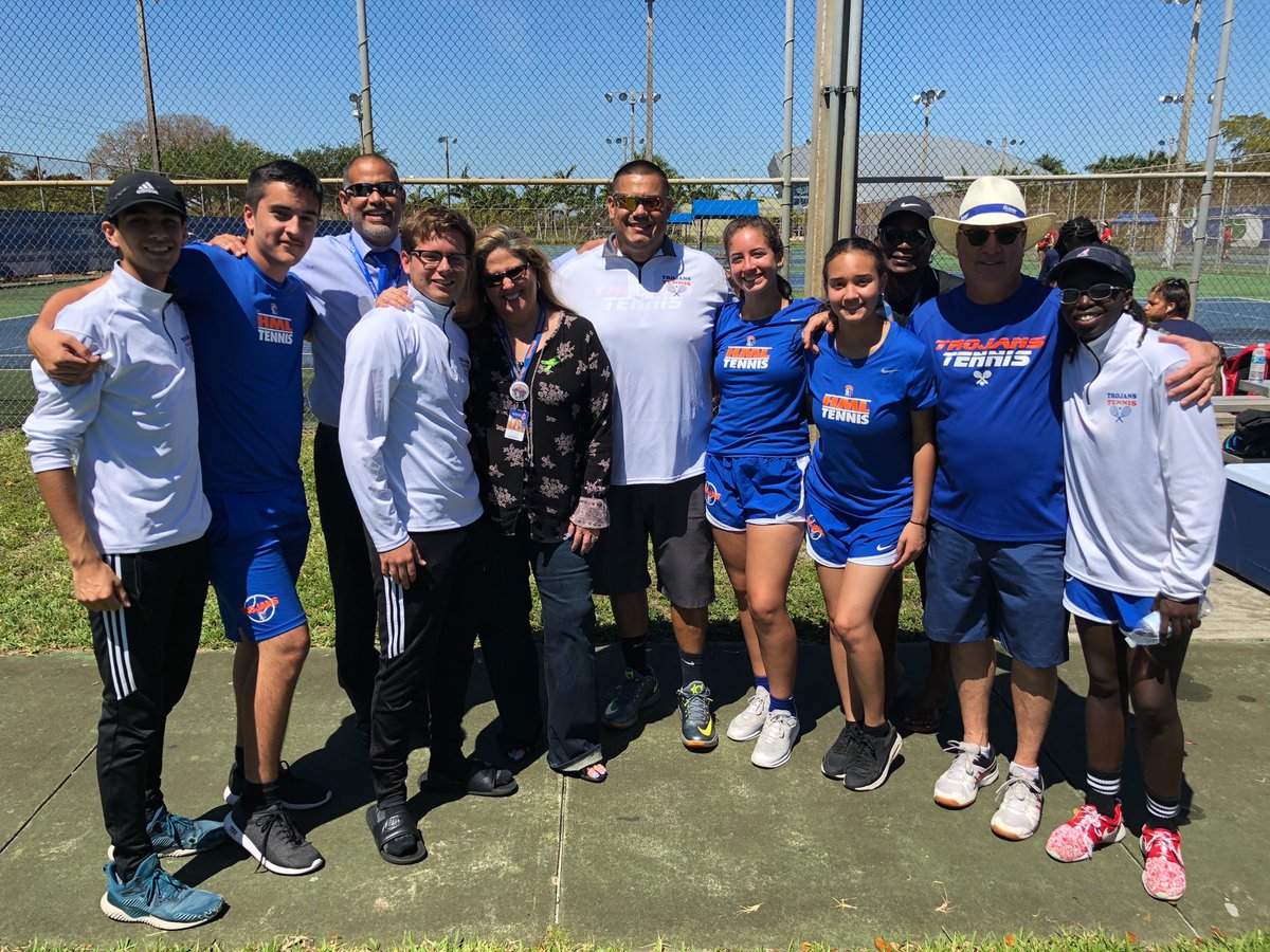 Always so proud of our Trojans. <a href="/HMLSrHighSchool/">Hialeah-Miami Lakes</a> at Tennis Districts. #WeAreHML <a href="/AthleticsHml/">HMLAthletics</a> <a href="/DinicolaTed/">Ted DiNicola</a>
