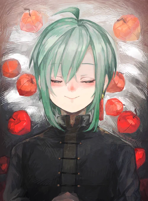 緑くん誕生日おめでとう?誕生日絵では無ですが。お歌大好きです #緑仙はやく見ろ 
