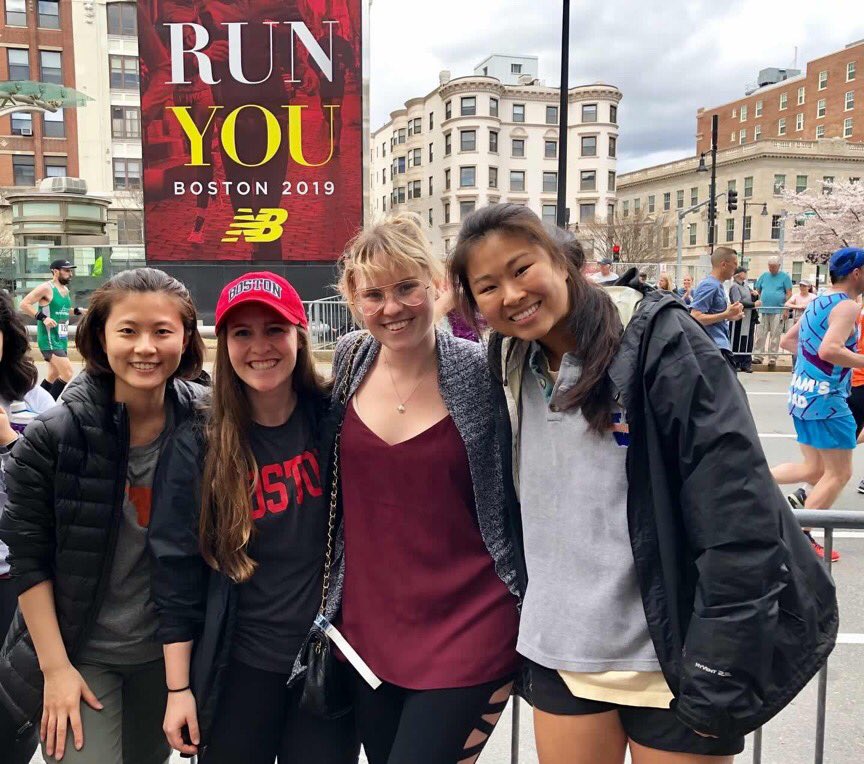 BU_DPT's tweet photo. One of our favorite days every year! From cheering on the runners to helping out in the medical tents, the #bostonmarathon is always an amazing experience to be a part of for our students and faculty! #bostonstrong #budpt https://t.co/nJINLHJlwy