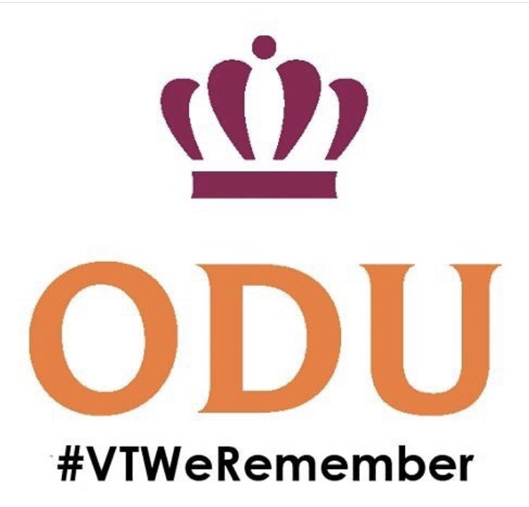 Sending our #ODUlove to the Hokies. 
We are with you, always. #VTWeRemember