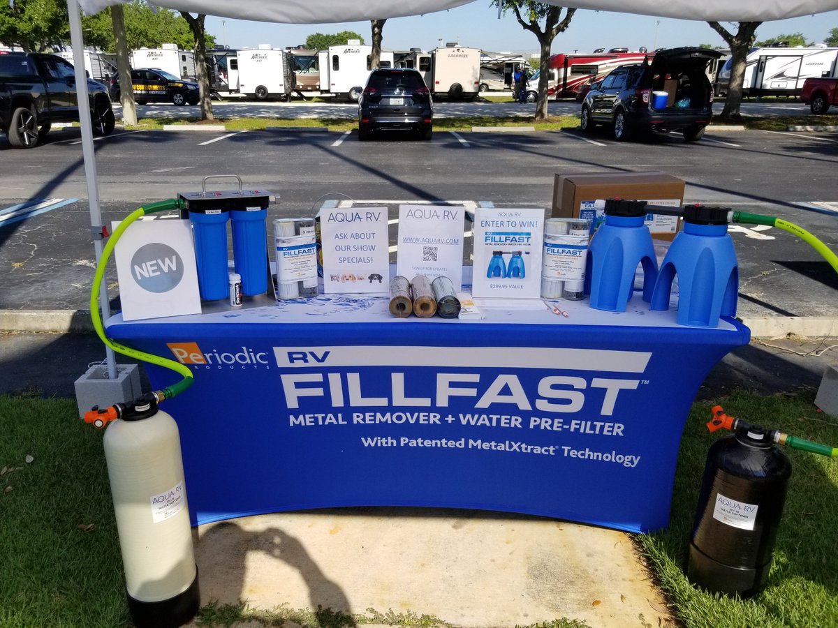 #RV show in Fort Myers Florida.  Showing the new #Perfect system for removing #odors #metals and making #soft #water for your #recreational #vehicle