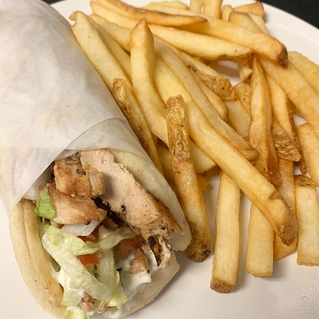 Have you tried our chicken pita yet? It pairs perfectly with any of the local beers we have on tap. All local drafts are $2 off all day every Tuesday!
