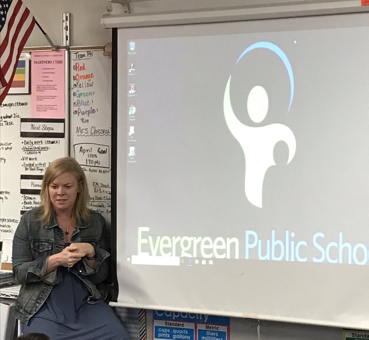 Excited for a week of learning for our staff and students at Fisher’s Landing with <a href="/KristinZiemke/">Kristin Ziemke has a NEW BOOK! TEXT & TECH 📚📱🌏</a> . Our focus is integrating tech in daily #workshop and unit planning. #epspride