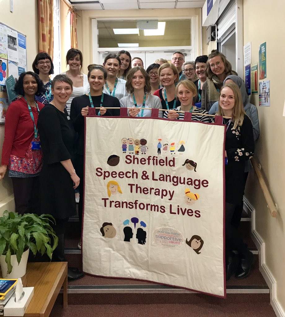 The Exec Team <a href="/SheffChildrens/">Sheffield Children's</a> are doing the next round of open meetings and today we were with Speech and Language Therapists. Great discussion about successes and challenges of the last year, looking forward and joint work with education, thank you @sallytwiggSLT  and team