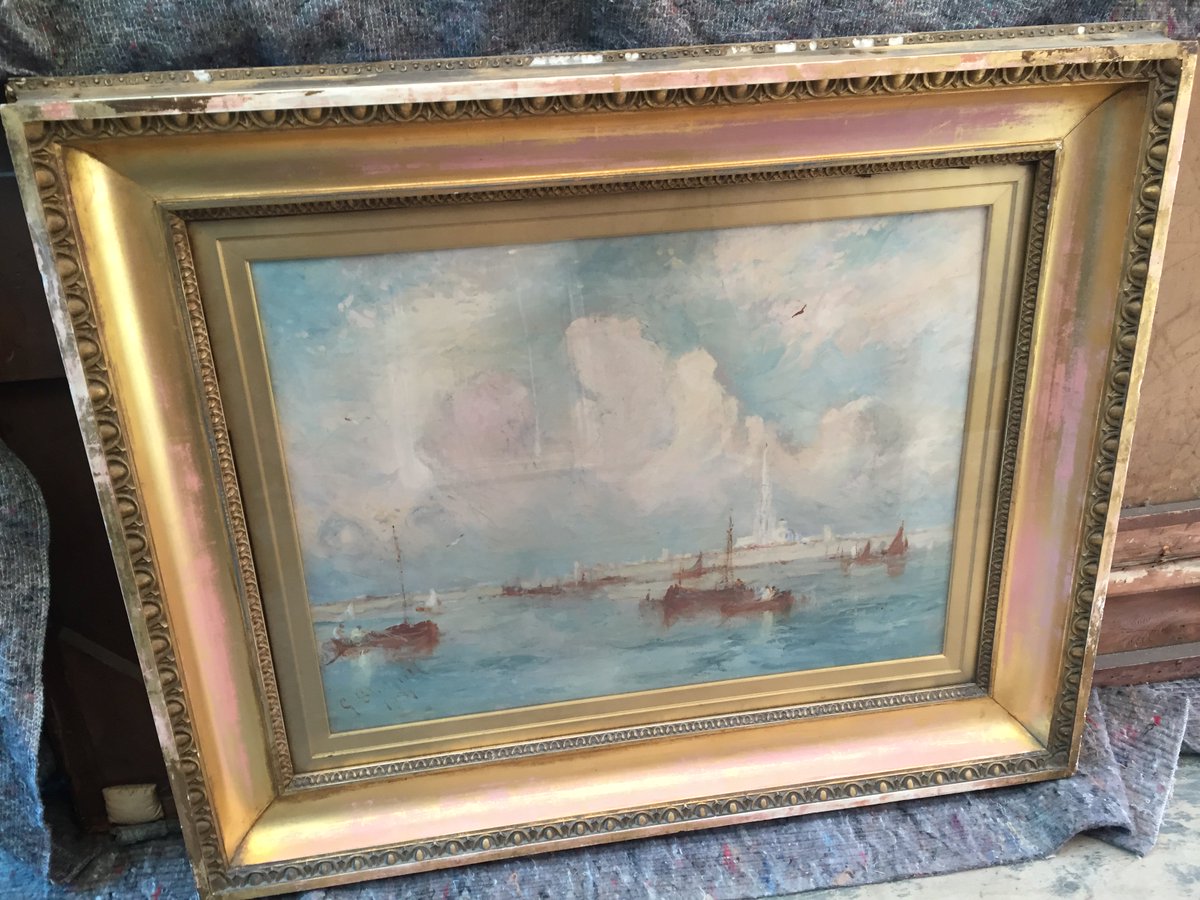 TrentArtGallery's tweet photo. Rewarding day working with @NickHallFineArt decanting a very fine collection of Victorian Oils &amp; Watercolours from the even grander home of our client who has used our consultancy service to bring the collection to Market https://t.co/VnbCz9dpSd
