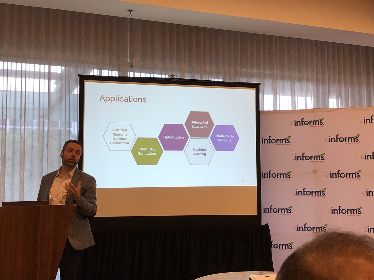 CarlosSocarras's tweet photo. Interesante presentación sobre Quantum Computing de @YGamvros en @INFORMS #informs2019 #2019Analytics @2019Analytics #ORMS @Smart_BP https://t.co/fvPq8zl2BJ