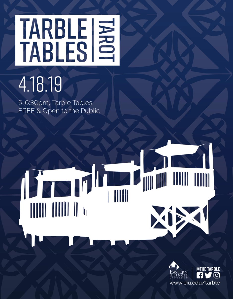 Join us this Thursday at 5pm for Tarble Tables Tarot. It's going to be a night of stories past, present, and future, so come hang out, meet new people, discover stories known and hidden.
Tarot readings will take place on first come first serve basis. 
FREE and Open to the Public