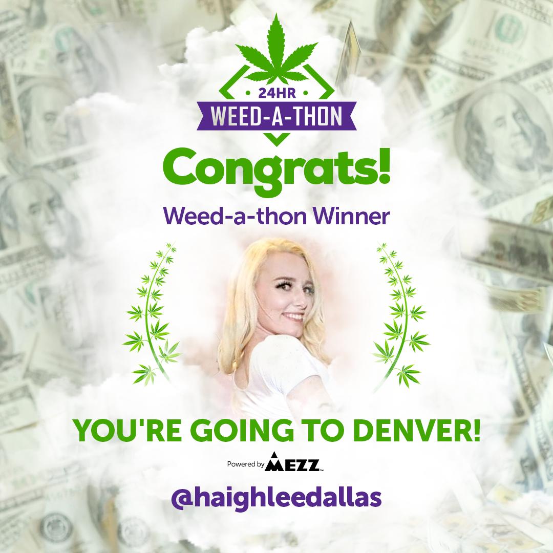 FANCentroTribe's tweet photo. Congrats to @HaighleeDallas and @LeBlanc_Chrissy for winning the Weed-A-Thon contest and a paid trip to Denver! Pack your stuff and get ready to rock the @MezzBrands event!! βοΈ π
#weedathon #ganjagirls #mezzlife https://t.co/kCdcfwLZa4