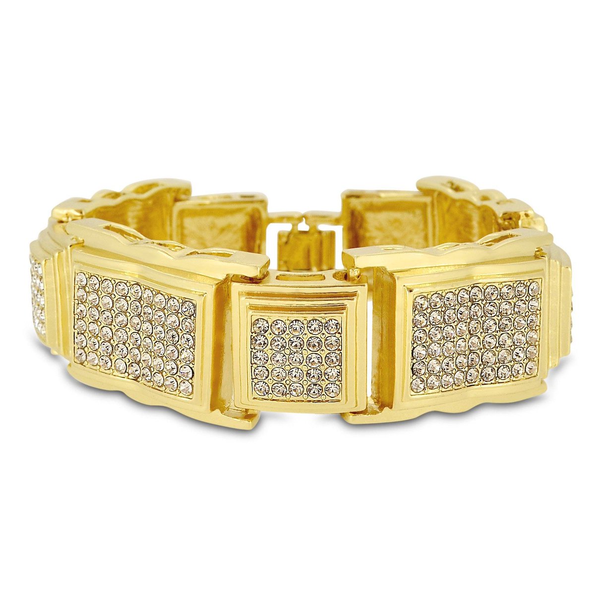 BlingKingSHOP's tweet photo. Men's Gold Plated Iced Out Link 8.5" 23mm Chunky Hip Hop Bling Bracelet 
£24.95
➤ https://t.co/HcOyBUSuAP https://t.co/wnFozJIN36