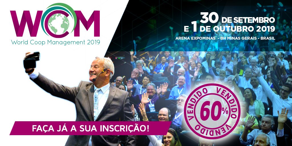 WCM2019's tweet image. O mais importante congresso de liderança e estratégia
do #cooperativismo brasileiro!
#wcm19