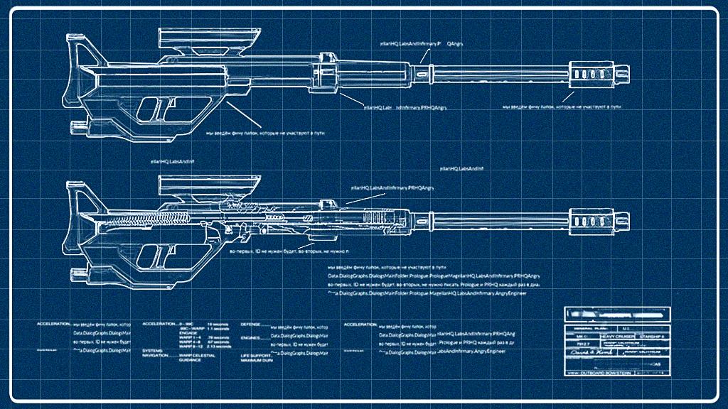 “Berta, I’ve made a copy of the schematics I found this morning in the archives. It looks to me like an oddly designed anti-tank rifle. It looks like a handheld weapon, but I can’t imagine anyone using it that way. What do you think?’”

#EncasedRPG #gaming #rpg #indiedev #art
