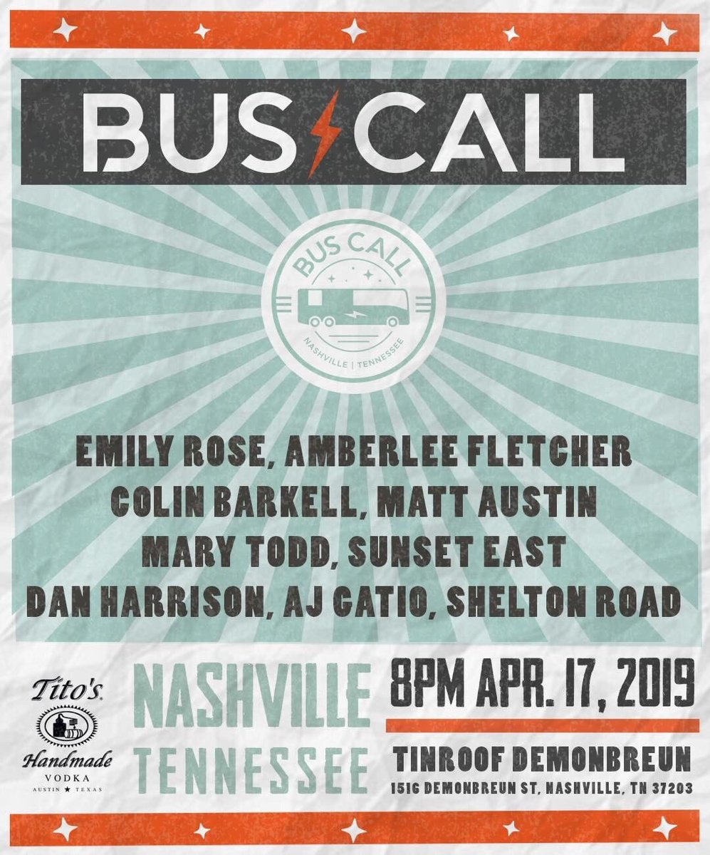 MattAustinMusic's tweet photo. Nashville TN tomorrow for Bus Call!  Pumped! 😁🙌💯 https://t.co/XvkwKrkwub