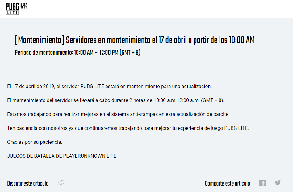 PUBG LITE LATAM tweet media