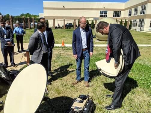BrendanCarrFCC's tweet photo. In Huntsville, Alabama, engineers here at GATR Technologies manufacture portable, inflatable satellite earth stations.
From a hand-held suitcase to a fully deployed, high-bandwidth connection anywhere in the world in 30 minutes.
Great to see this American innovation. #CarrTrip https://t.co/FBJF118SBO