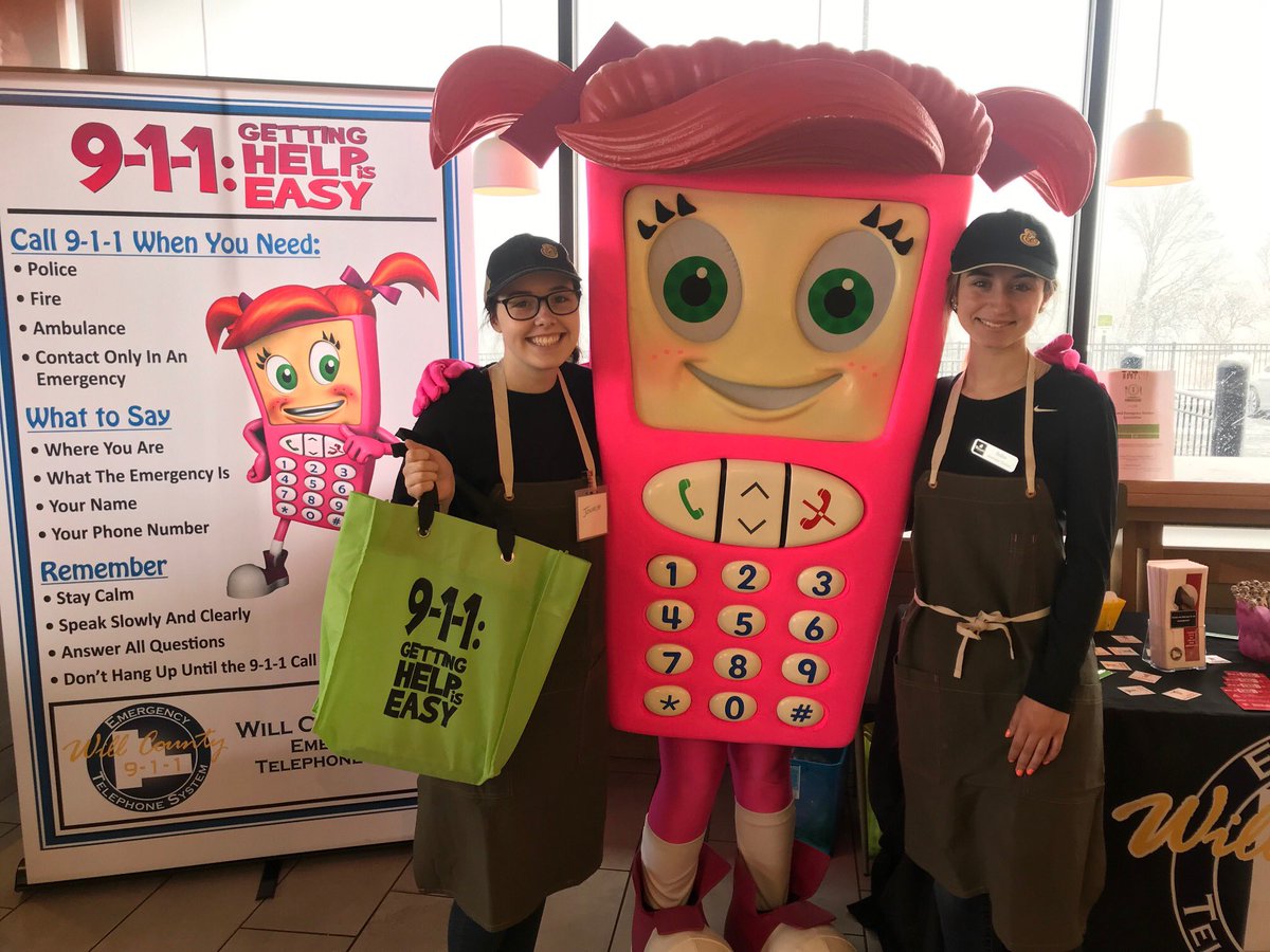 911NENA911's tweet photo. In celebration of #TelecommunicatorWeek, through April 20, #9-1-1 personnel and field responders in the Illinois area will receive a free small Frosty (w/ purchase) at local Wendy's after presenting a word ID. At Panera, your ID will get you a free small beverage (w/ purchase). https://t.co/IO9zOJSPkA