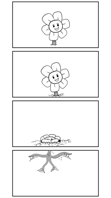 コマ割りした後の床は薄い 