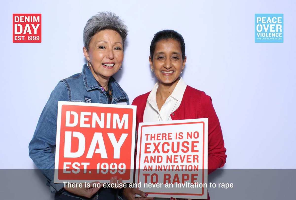 judybelk's tweet photo. Two of my favorite ladies advocating for peace over violence.  Congratulations to our board member Debra Nakatomi on her award at @PeaceOvrViolnce's 20th Anniversary Denim Day Celebration! https://t.co/ildozg8yo2