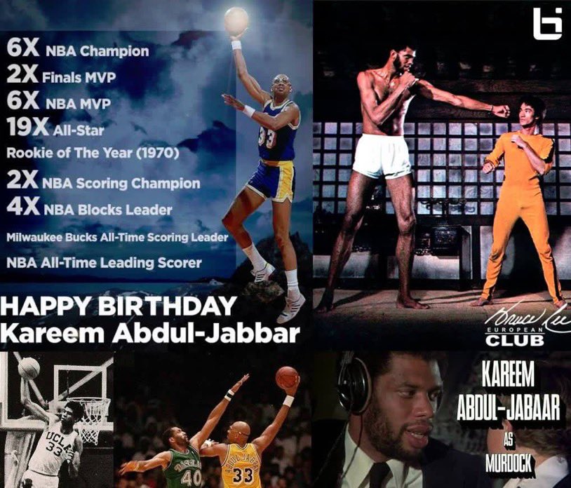 MoeDee\s Basketball would like to wish Happy Birthday to The Kareem Abdul-Jabbar! 