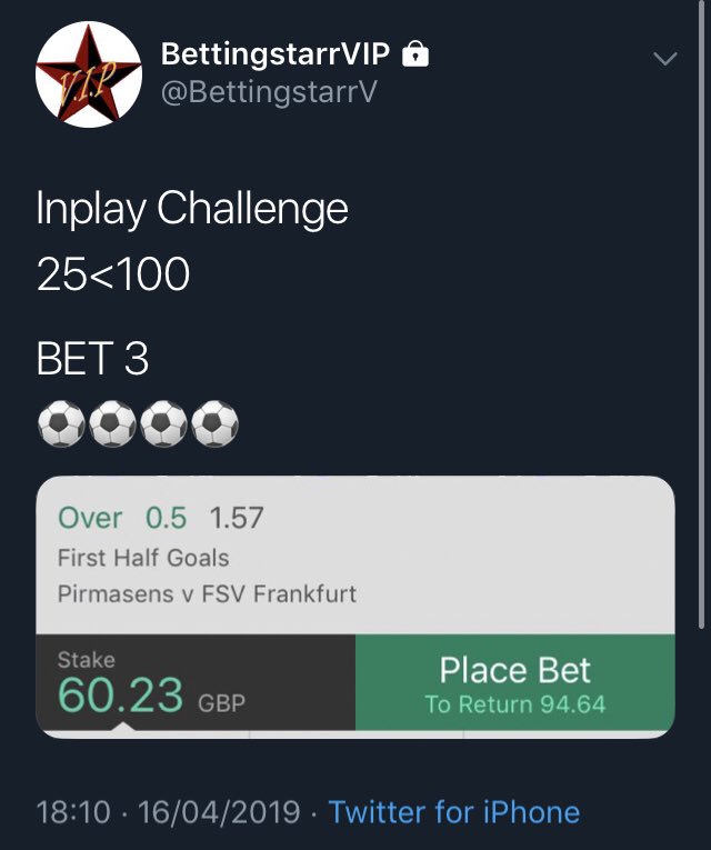 BettingStarr tweet picture