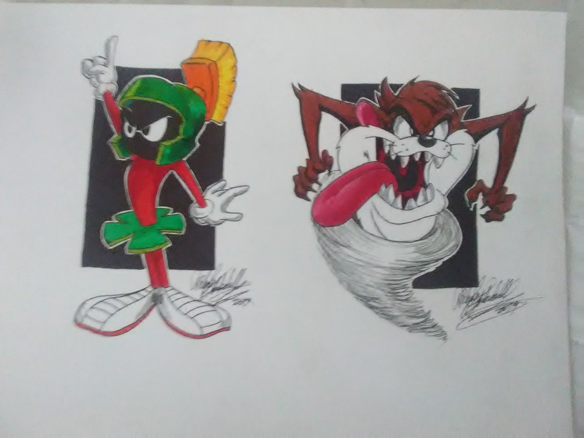 NicksArtwork97's tweet photo. Some cartoons I was doodling with the other day
#drawings #cartoons #looneytunes #marvinthemartian #tazz https://t.co/k6BEJYNFhA