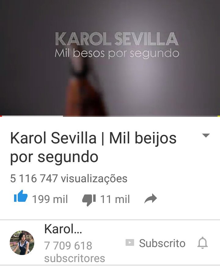 karol_vidaa's tweet photo. @karolsevilla KAROL LA CANCION MIL BESOS POR SEGUNDO TIENE 5,1 MILLONES DE VISTAS EN YOUTUBE❤❤😍
ESTOY TAN ORGULLOSA DE TI MI AMOR 😍❤ TE LO MERECES TODO 
@karolsevilla TE AMO 😍❤
@karolsevilla @karolsevilla #karolsevilla #QueSePareElMundoKS https://t.co/dhLK6yPF67