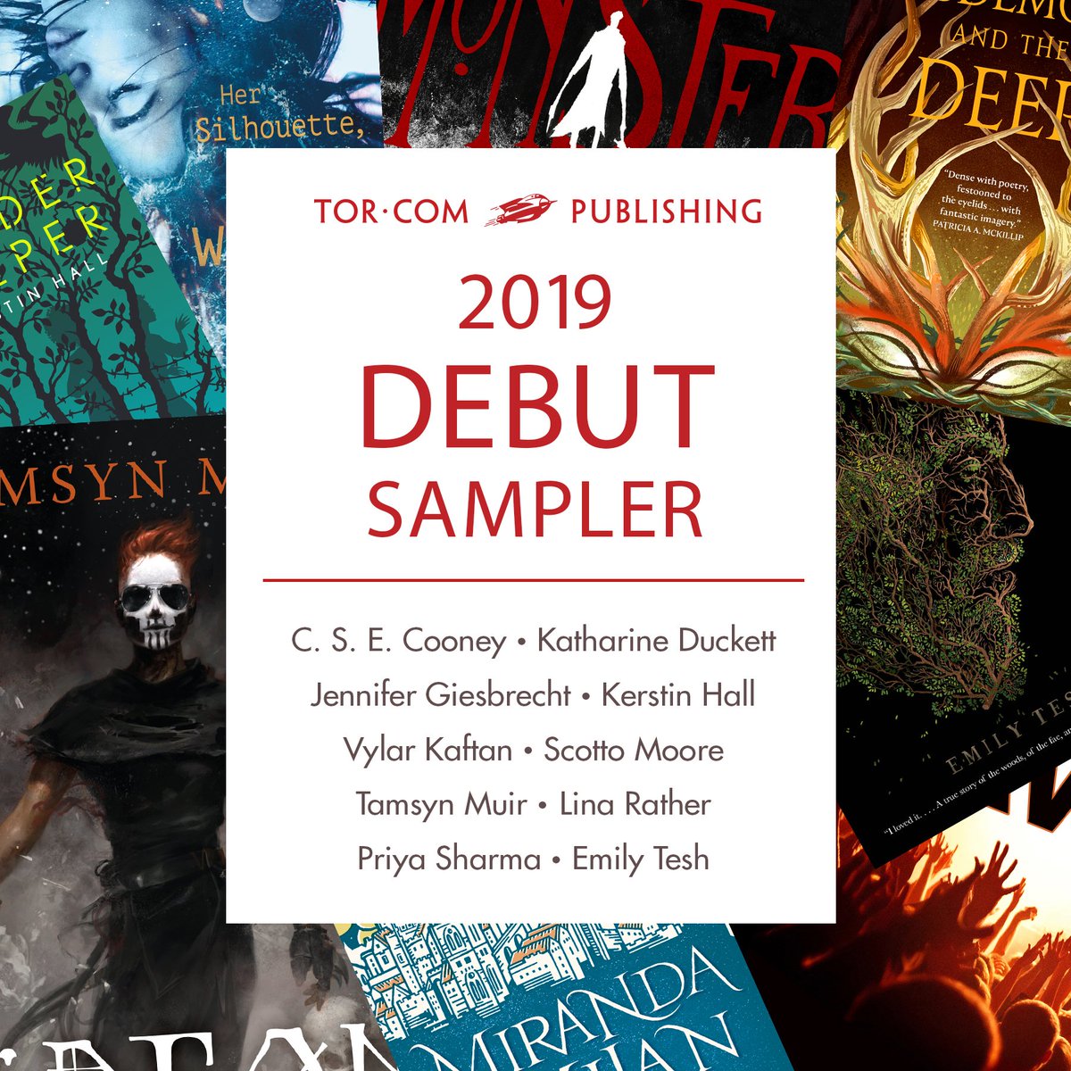 TorDotComPub's tweet photo. Read samples from ALL our 2019 debut authors at the link below:
https://t.co/OTwUYdhDxG https://t.co/3GWTl3vtBA