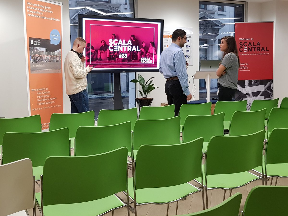 Scala_Central's tweet image. How cool is ING's office in Moorgate? @ING @morpheyesh @ScalaRecruit #Scala #ScalaCentral #SC23