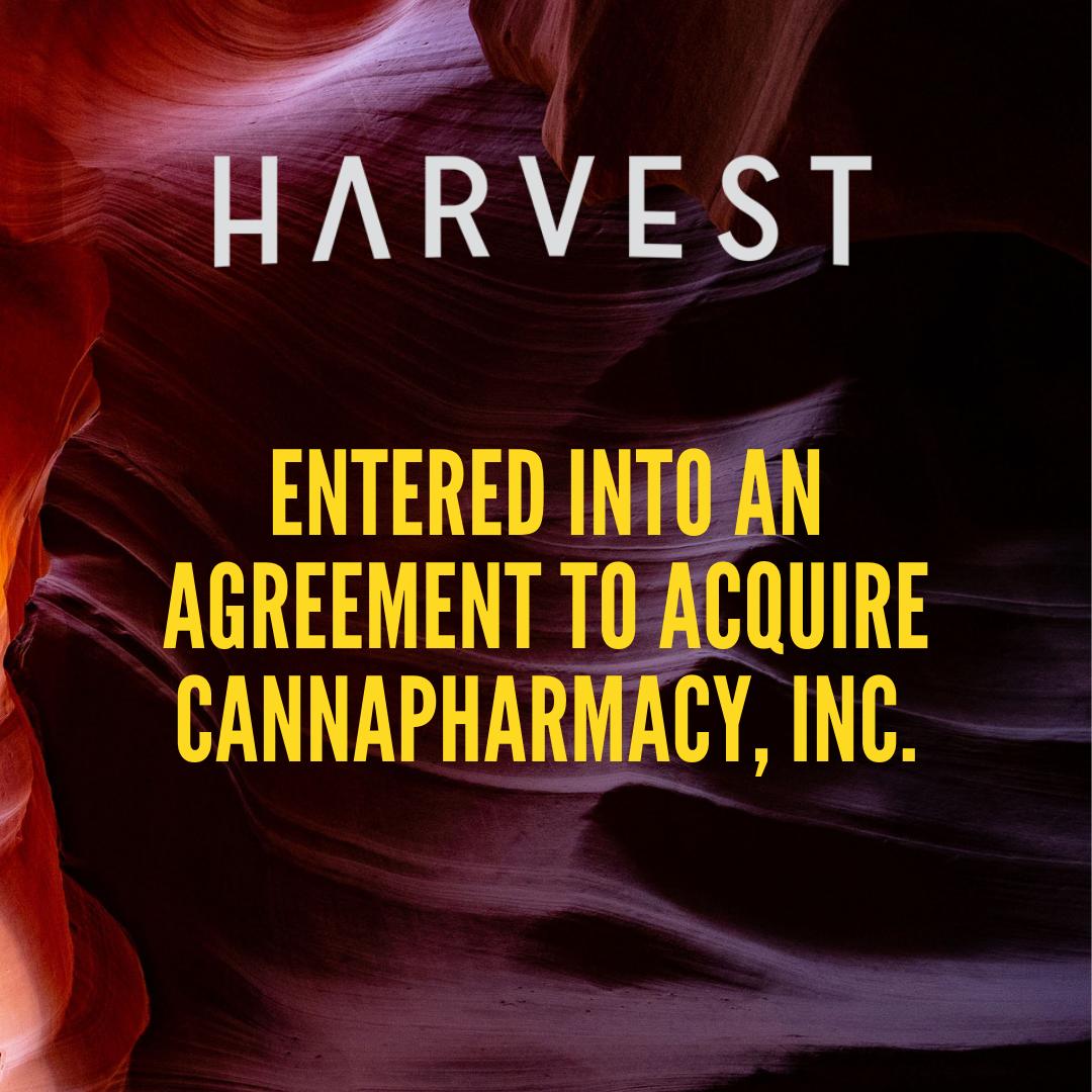 Harvest is pleased to announce it has entered into a binding, definitive agreement to acquire CannaPharmacy, Inc 🌿 CannaPharmacy owns or operates cannabis licenses in #Pennsylvania, #Delaware, #NewJersey, and #Maryland.  #CannabisNews buff.ly/2IyMC43