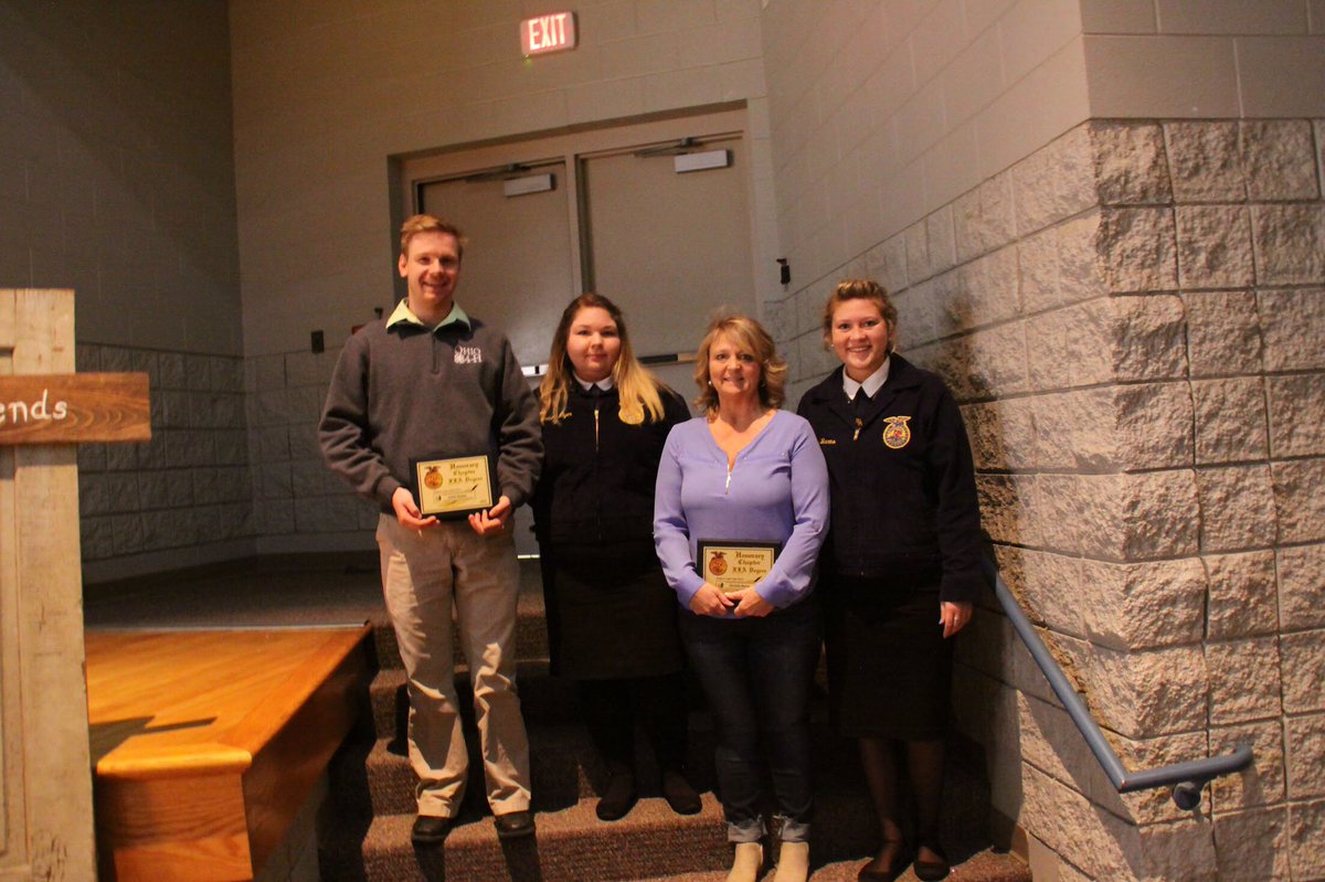 BenloganFFA's tweet photo. Congratulations to our newly inducted Honorary Degree recipients Christie Barns, Justin Bower, Logan County Farm Bureau, and Don Jones https://t.co/0rwtCbQlBF