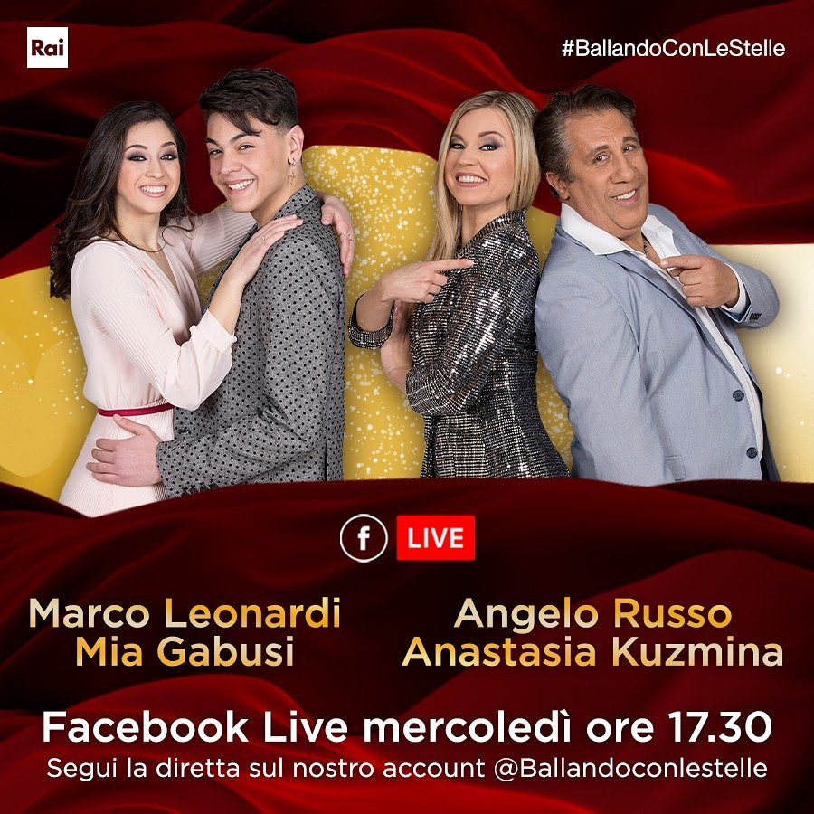 In attesa di conoscere il verdetto di sabato,
🔸️ <a href="/MarcoLeonardii/">Marco Leonardi</a> e #MiaGabusi
🔸️ #AngeloRusso e <a href="/Kuzmina__A/">Anastasia Kuzmina</a>
mercoledì #16aprile alle 17.30 vi aspettano in DIRETTA🔴 sulla nostra pagina Facebook!
Se avete domande per loro, scrivetele nei commenti👇
#BallandoConLeStelle