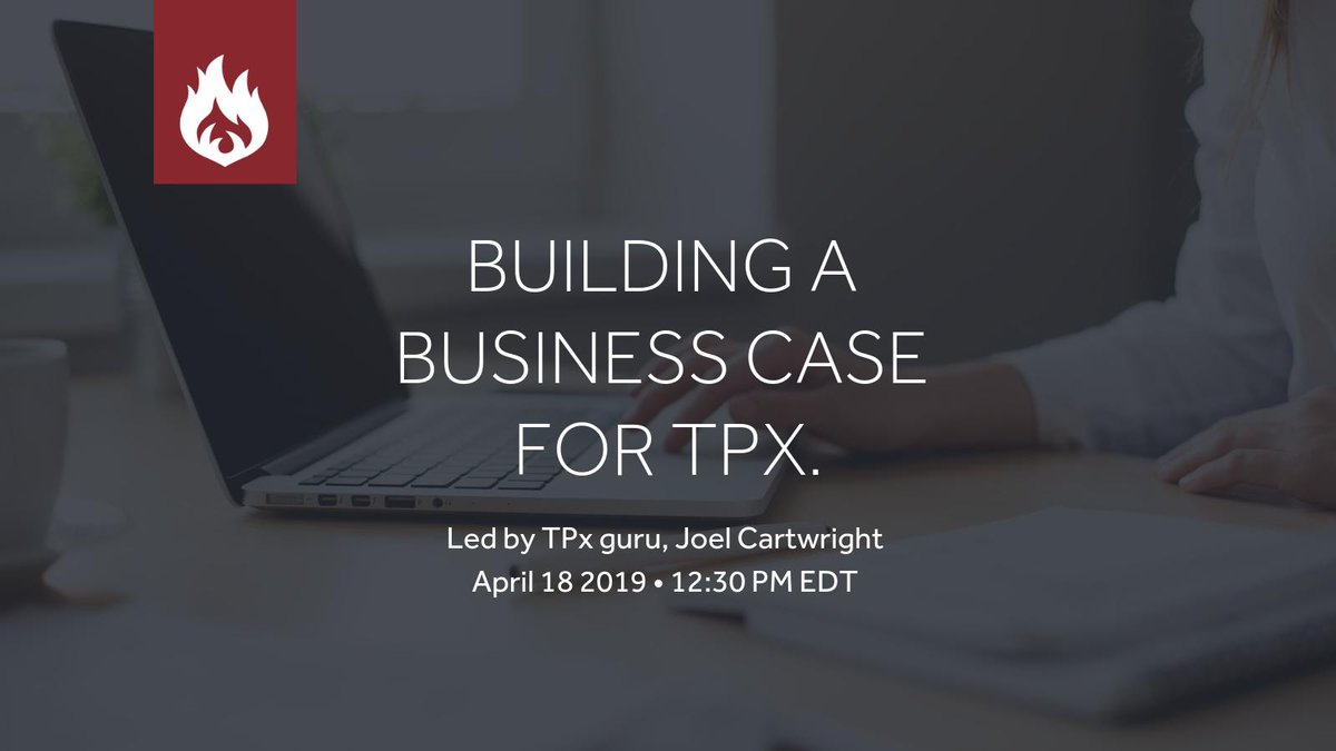 Join TPx guru, Joel Cartwright as he walks through how to create a fail-safe business case for your TPx project. Wednesday, April 18th at 12:30pm ET. Sign-up here ➔ loom.ly/GC6_Nd0