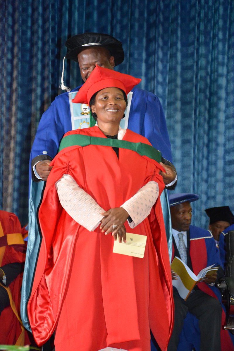 ULvarsity's tweet photo. Mokobane Reshoketswe graduate Doctor of Philosophy
Discipline: Statistics
Thesis: The application of small area estimation techniques in modelling accessibility of water, sanitation and electricity in South Africa: Case study of Capricorn District." #UlAutumnGrad2019 https://t.co/x7Zsg9c7Q0